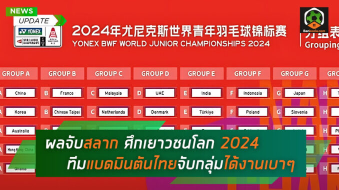 ผลจับสลาก ศึกเยาวชนโลก 2024 (1)