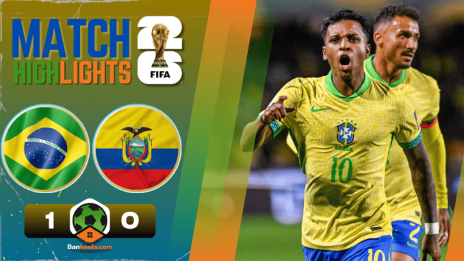 ไฮไลท์ฟุตบอลวันนี้ ฟุตบอลโลก รอบคัดเลือก โซนอเมริกาใต้ 2024 บราซิล 1-0 เอกวาดอร์ วันนี้ 7967