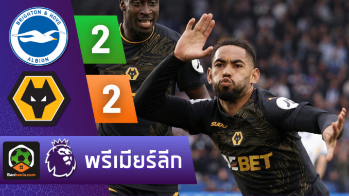 ไบรท์ตัน โฮฟ อัลเบี้ยน 2-2 วูล์ฟแฮมป์ตัน วันนี้ 271067