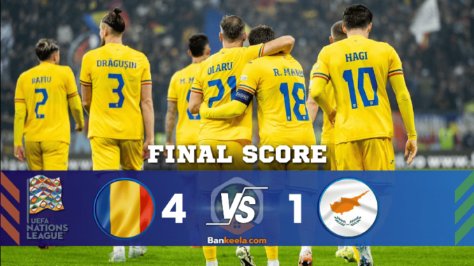 โรมาเนียฟอร์มเดือด! ถล่มไซปรัส 4-1 ในศึกยูฟ่าเนชันส์ลีก 2024