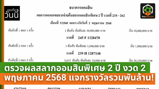 ออมสินพิเศษ 2 ปี